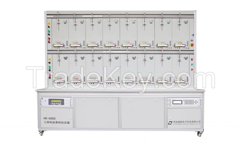 Three phase energy meter test device