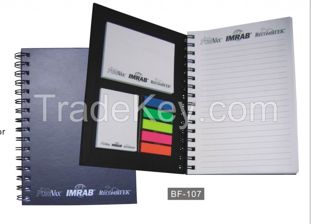 spiral notebook with hard cover