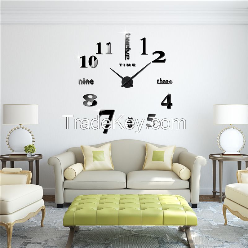 [Fancyard] Fashion Designer Large Wall Clock Home Decor DIY Clock 3D wall clocks (FY1001)