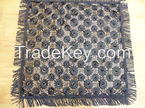 Middle-East style black craft tablecloth