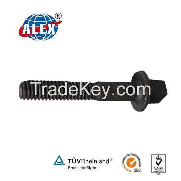 KunShan Alex Railway Fasteners Supply Plain Railroad/Metro Screw Spike