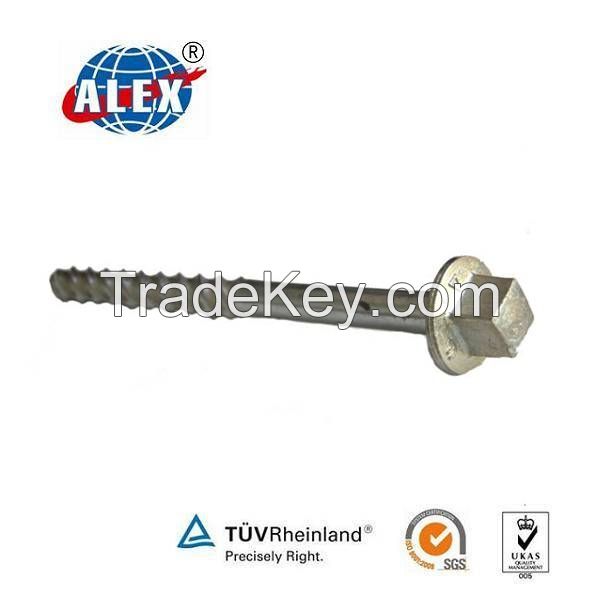 KunShan Alex Railway Fasteners Supply Plain Railroad/Metro Screw Spike