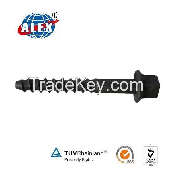 KunShan Alex Railway Fasteners Supply Plain Railroad/Metro Screw Spike