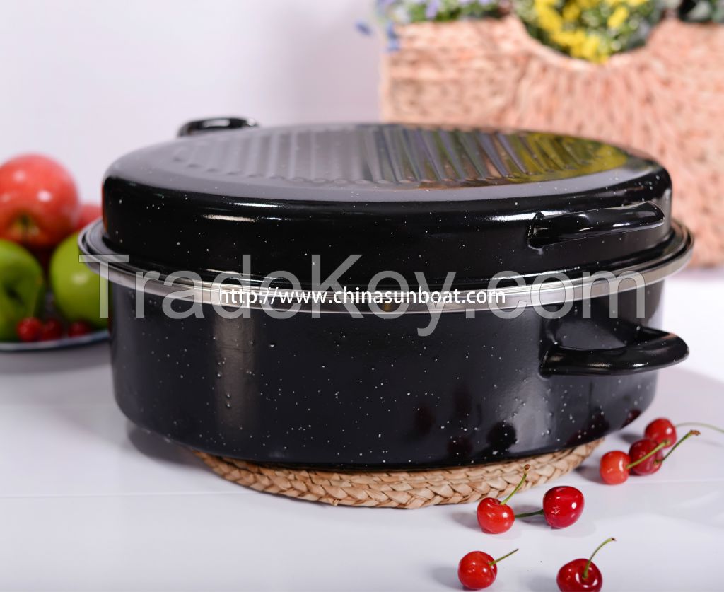 Enamel Oval Large Roaster Cookware