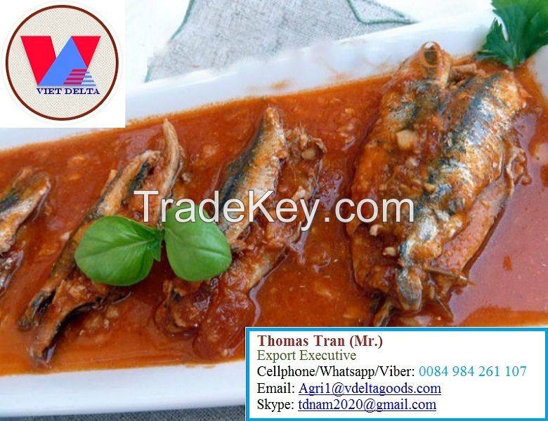 Canned Sardines in tomato sauce/ in brine/ in oil