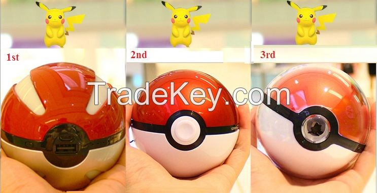 poke ball 3rd generation power bank, pokemon go