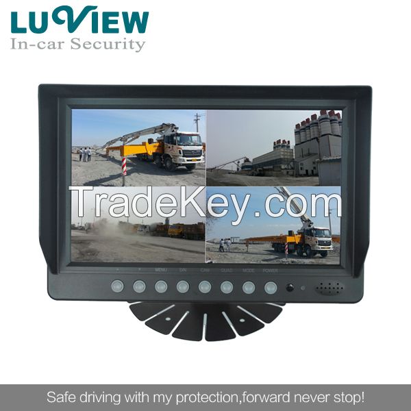 9 inch waterproof LCD monitor for heavy duty vehicle