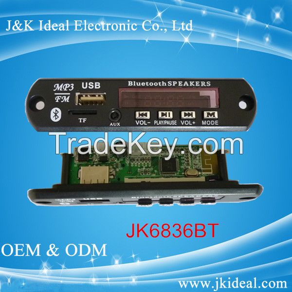 usb sd fm bluetooth mp3 decoder player circuit board pcb module for sound