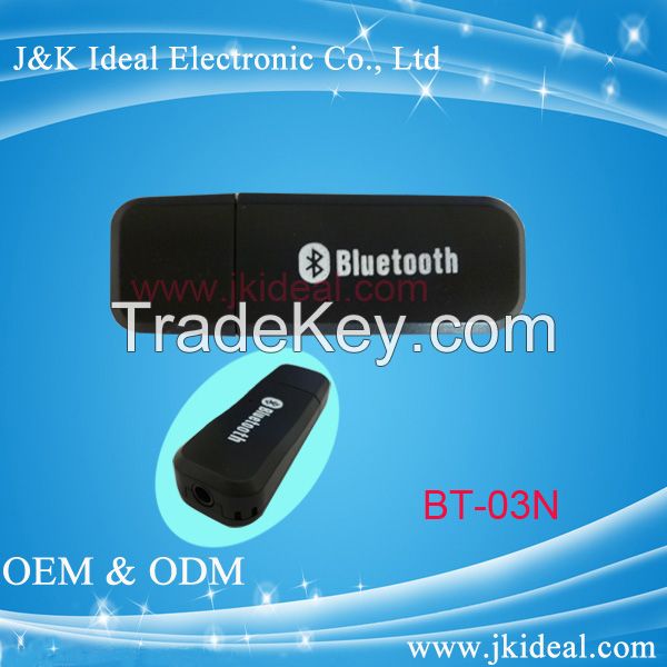 USB bluetooth audio dongle/ transmitter/ receiver adapter for car stereo aux