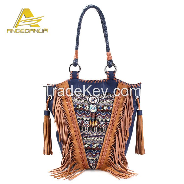 2016 fashion new design ethnic shoulder bag boho bag fabric shoulder bag for women 