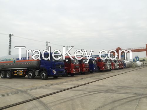 Semi-trailer and tank truck for LNG, etileno Cryogenic liquid