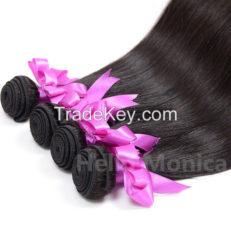 Wholesale Price Brazilian Silky Straight Remy Hair Weave Bundles 3 Pcs/lot Human Hair Extension Straight Thick End