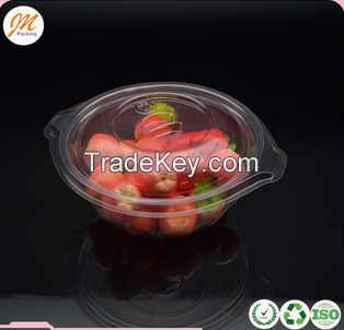 Wholesale plastic fruit salad container disposable plastic PET fruit or vegetable salad containers