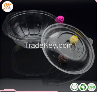 Wholesale plastic fruit salad container disposable plastic PET fruit or vegetable salad containers