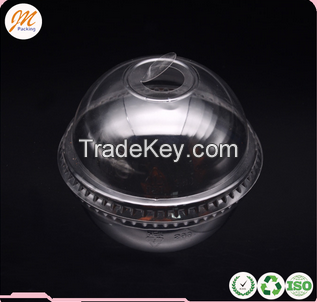 Wholesale plastic fruit salad container disposable plastic PET fruit or vegetable salad containers