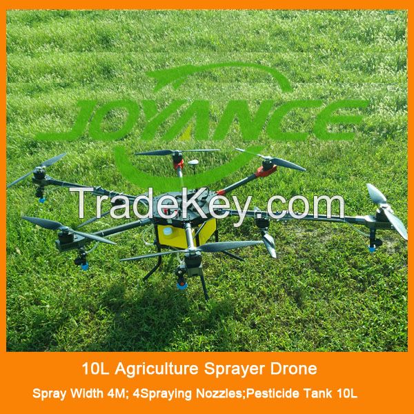 10kg Agricultural sprayer drone, rc uav sprayer for crop