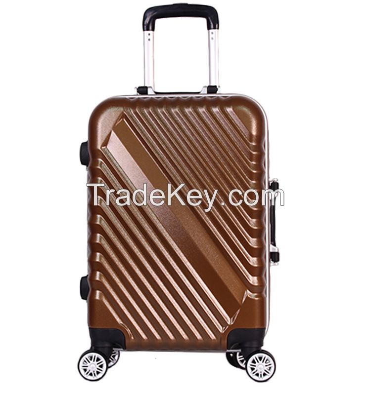 ABS+PC travel luggage with TSA lock &amp; aluminium frame