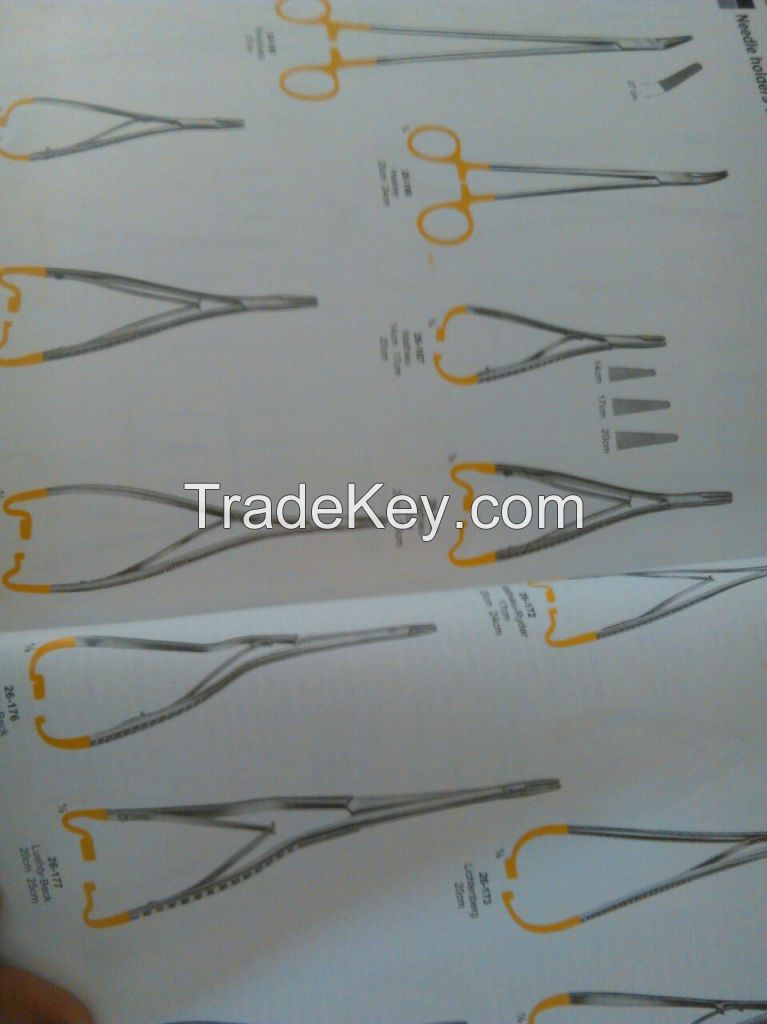 Forceps,Elevators,scalpel handles,curettes,needle holders