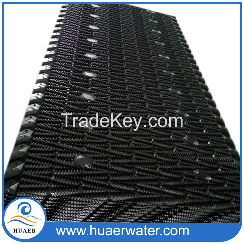 Pvc 800 mm cross flow cooling tower pvc filler