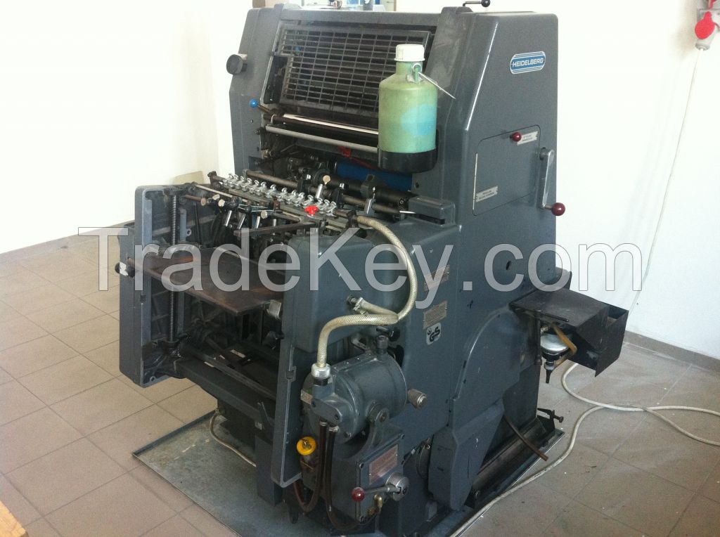 Heidelberg GTO 46 machine year 1981