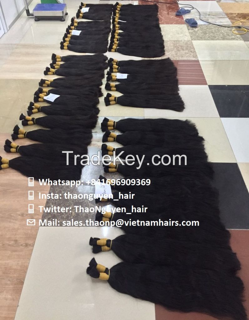 RAW HAIR, BULK HAIR, HUMAN HAIR, VIETNAMESE HAIR, 100% Remy hair...