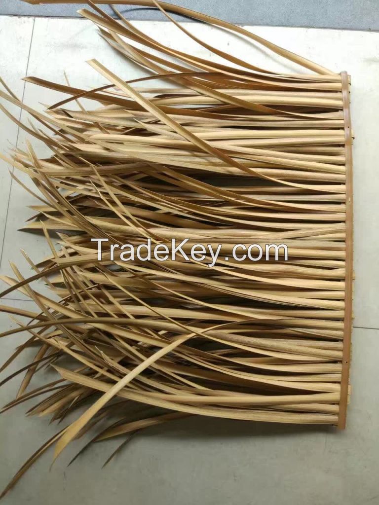 Class fire retardant synthetic thatch roof tile