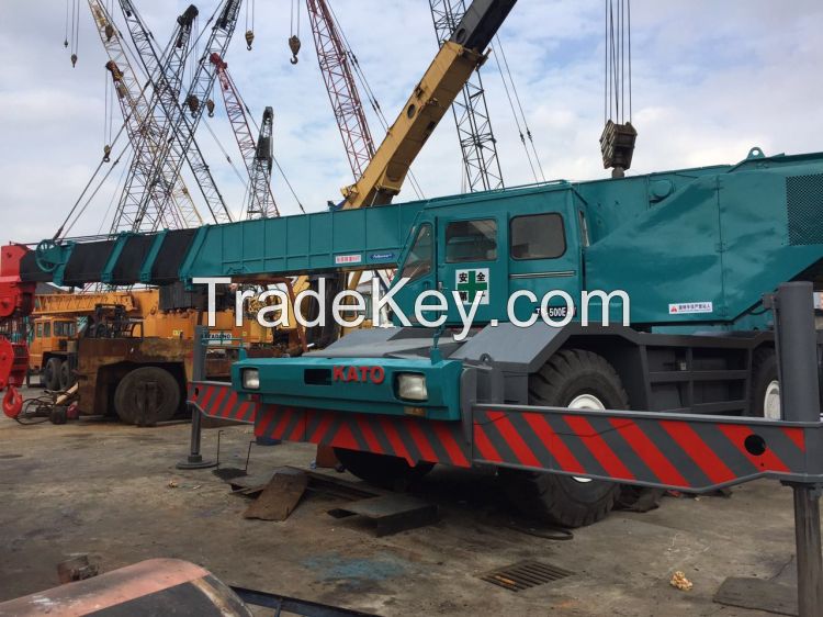 PERFECT CONDITION KATO 50T Rough Terrain Crane TR500E Used 