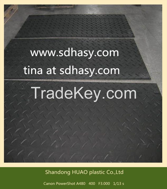 Any size plastic durable ground protection mat /any color construction road mat with OEM service in all weather conditions