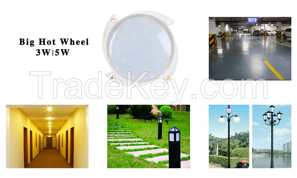 NEW Hot wheel 5W auto On/Off Sensor LED Light Bulbs sound+light control delay lamps for garage Carport Hallway