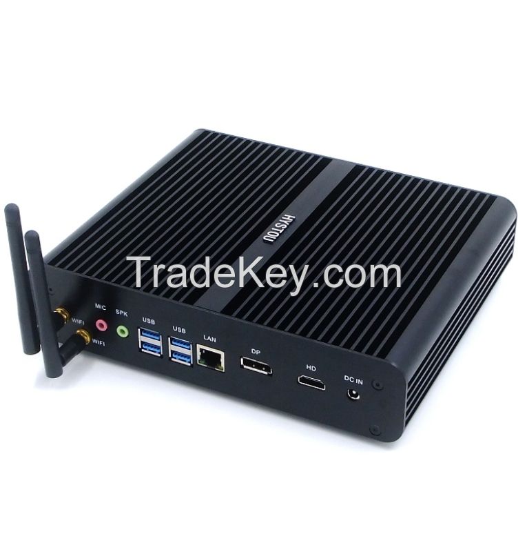 Hystou skylake i7 mini pc 6th generation cpu 6500u 6600u Windows10 with wifi usb sd ports computer