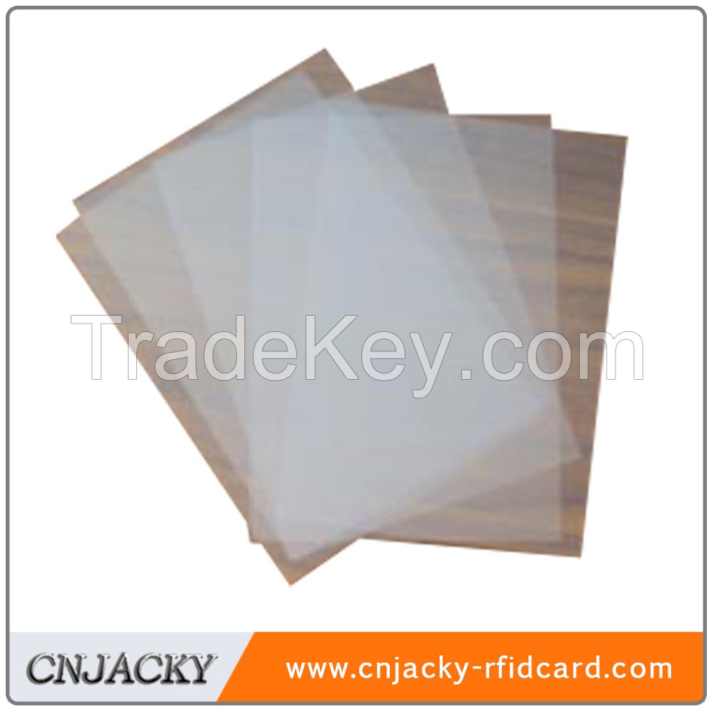 Transparent inkjet printing PVC sheet