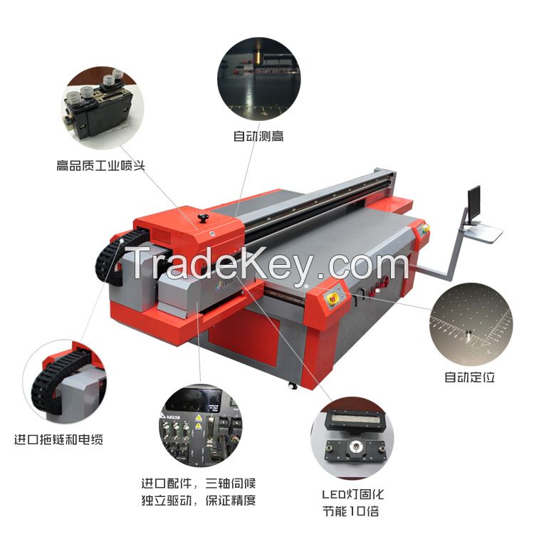 Printing Machinery UV Led Flatbed Label Printer with 6 Toshiba Print Heads