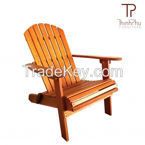 ADIRONDACK CHAIR WITH FOOTREST LUXIUS