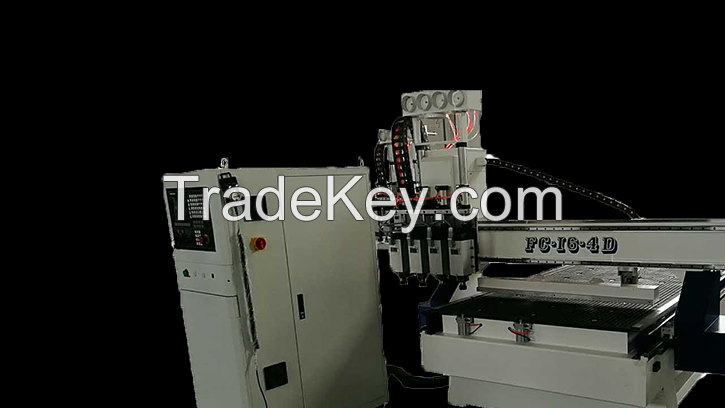 Four Heads CNC Router Machine
