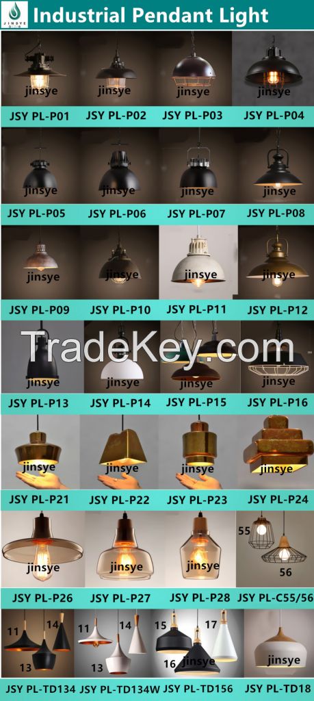 industrial style metal pendant light loft design hanging lighting