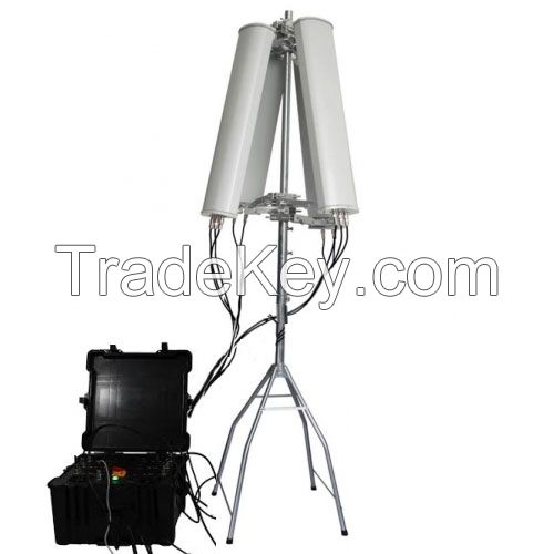 600W 4-8bands High Power up to 2500m Drone Jammer