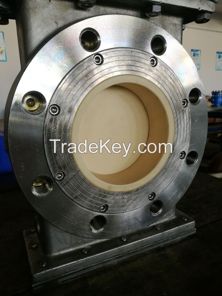 Ceramic lined gate valve