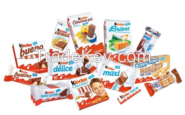 Kinder Joy, Kinder Bueno, Kinder Surprise, Kinder Chocolate 