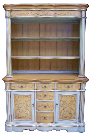 antique furniture-----UP &amp; DOWN LAYERS WITH SIX-DRAWERS  BOOKCASE