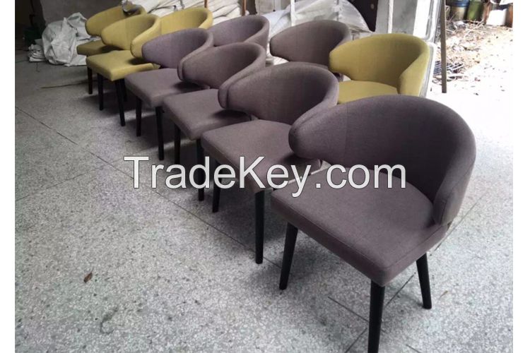 Minotti same item dining chair solid wood dining chair home furniture fabric dining chair OEM factory