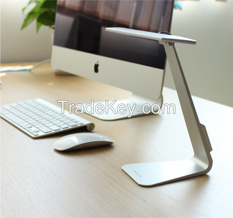 3 Modes Fashion Ultra-thin LED Charging Desk Lamp Smart Touch Eyes Protective Folding Night Light