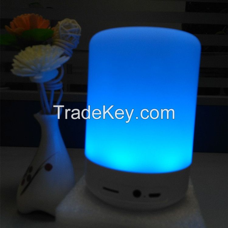 LED bluetooth speaker lamp clock alarm wake up lamp light