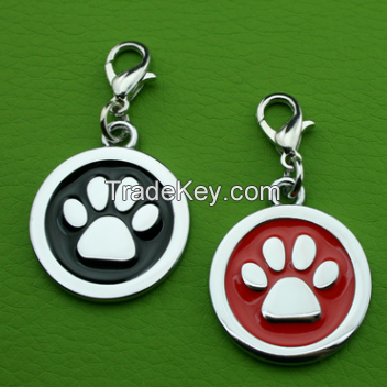 Zinc alloy Circular dog tag dog accessory