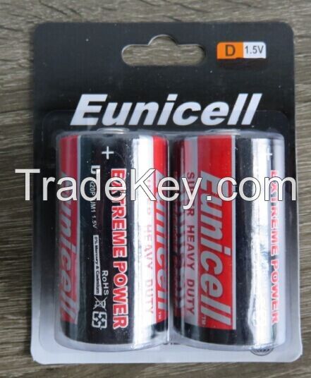 High quality heavy duty 1.5V D LR20 Alkaline Battery 