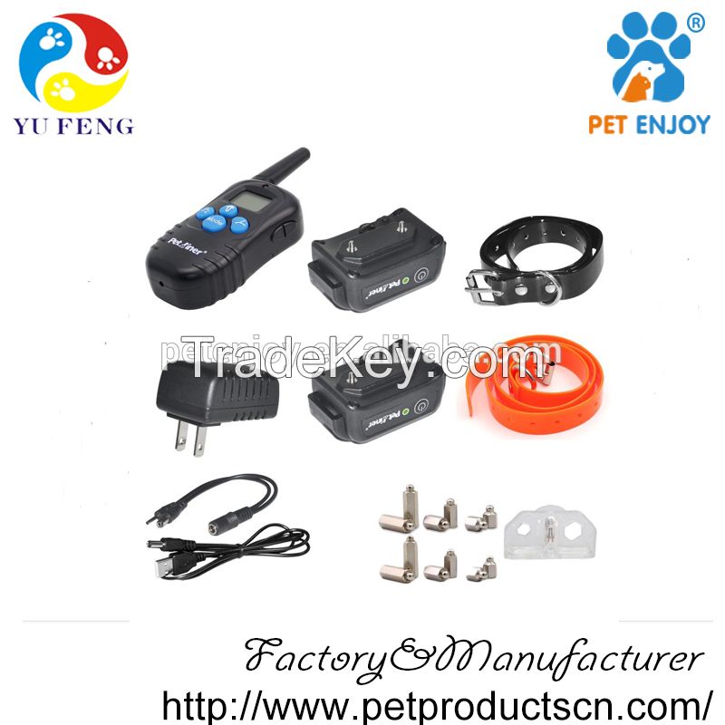 998DBB Petrainer Tones Shock Vibration Dog Training Collar