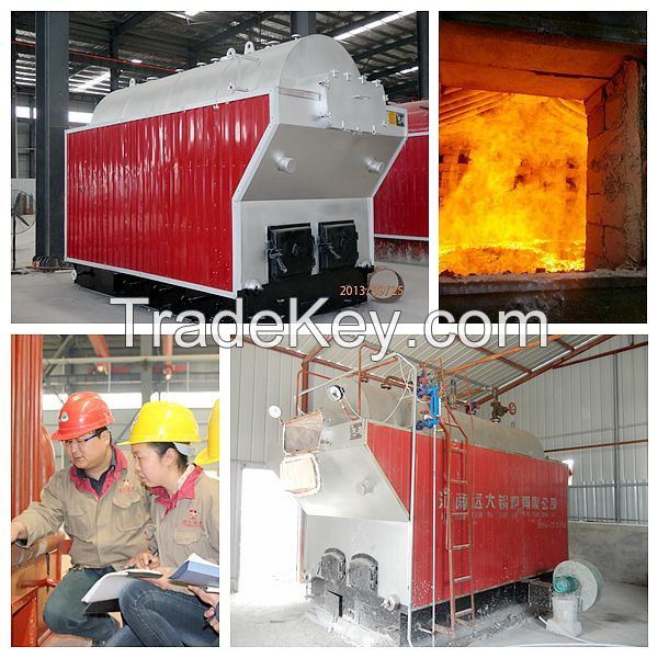 Manual DZH coal fired steam boiler factory price