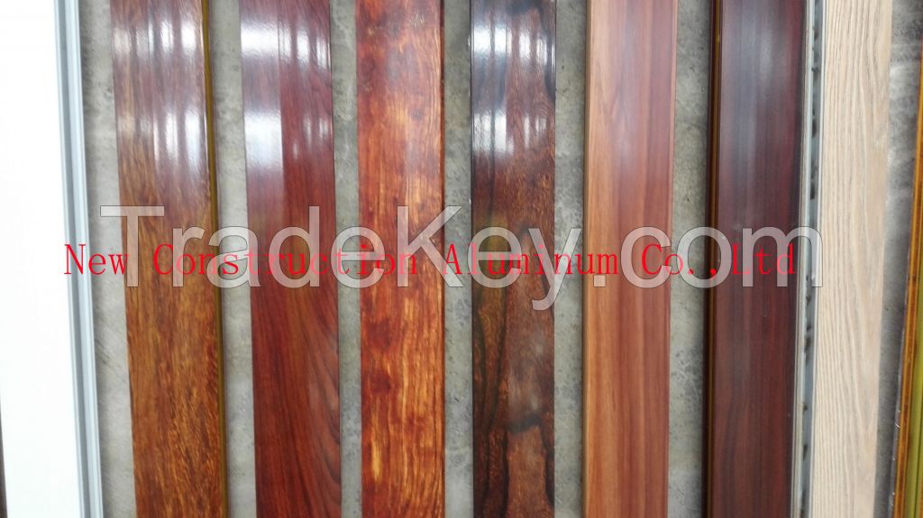 Wood Grain Aluminum Profiles Available