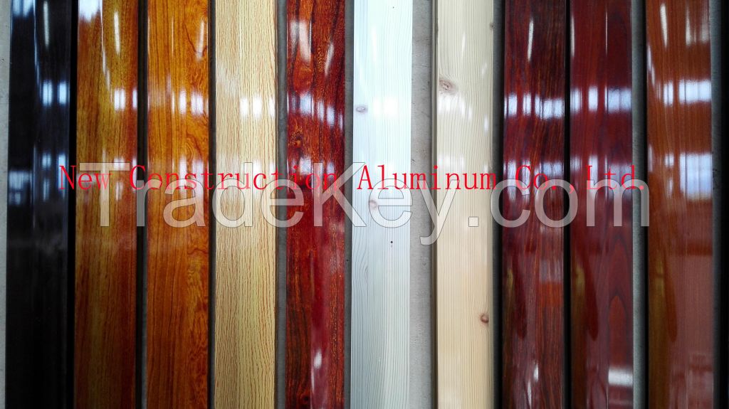 Wood Grain Aluminum Profiles Available