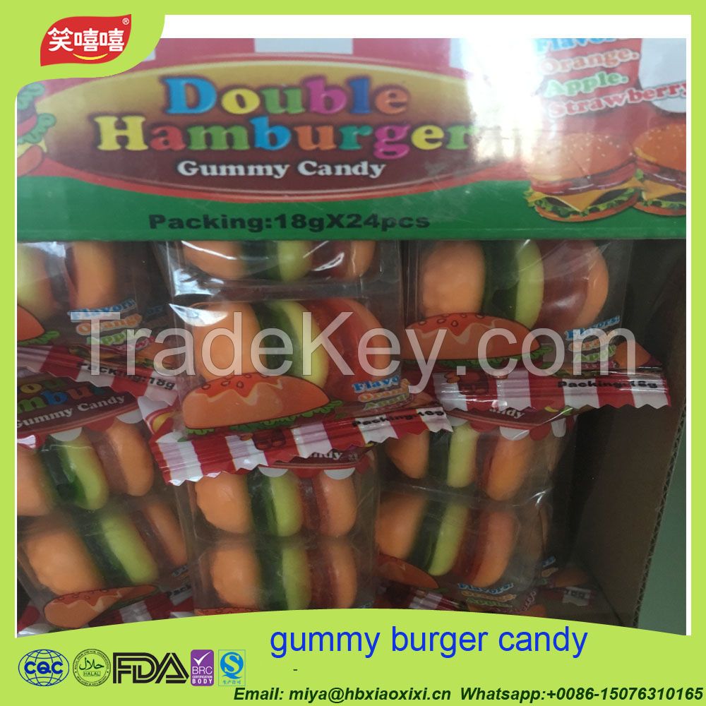 soft candy/gummy burger candy/gummy pizza candy/gummy hotdog candy