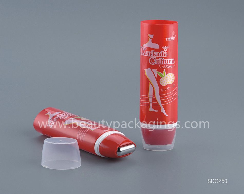 Hottest Creative Stainless Steel Roller Massage Soft Plastic Tube